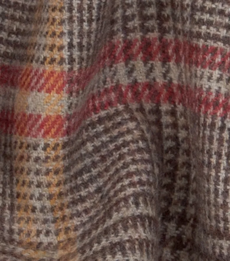 Chemise en flanelle à carreaux marron