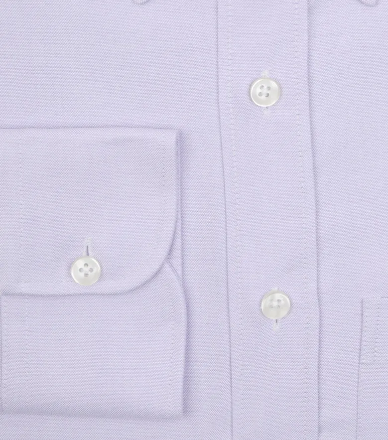 Chemise en Oxford américain épais uni violet