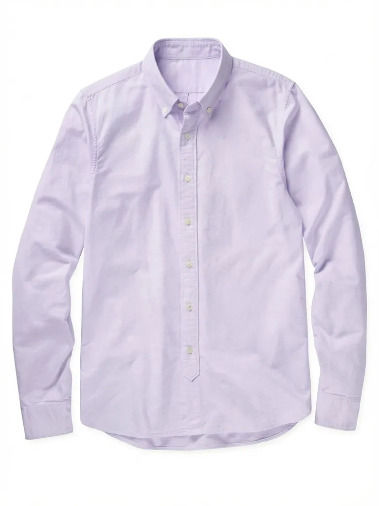 Chemise en Oxford américain épais uni violet