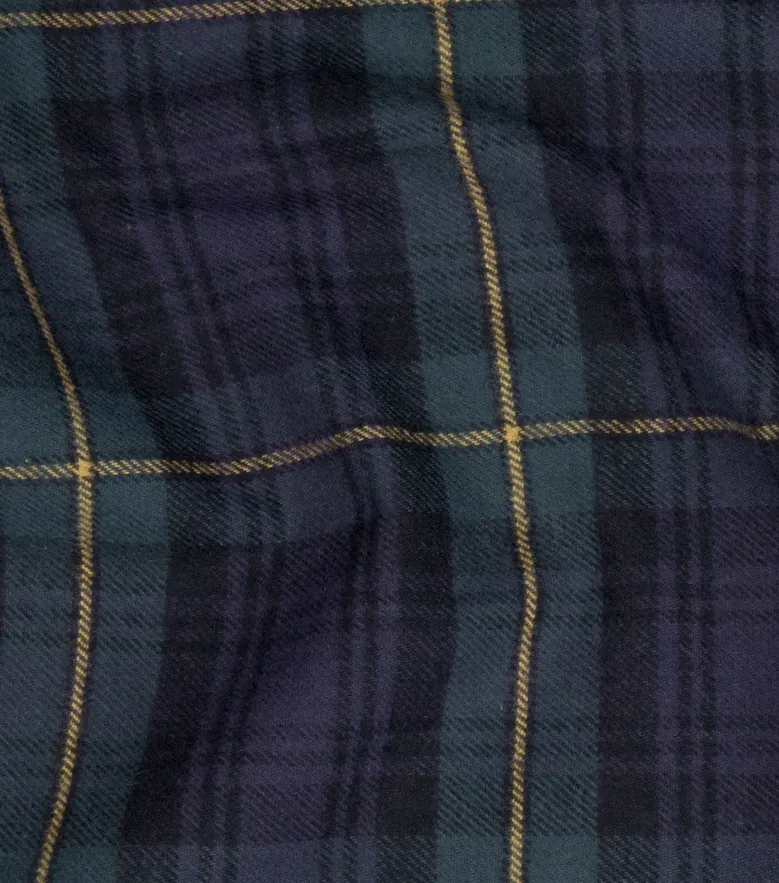 Chemise en flanelle épaisse tartan vert